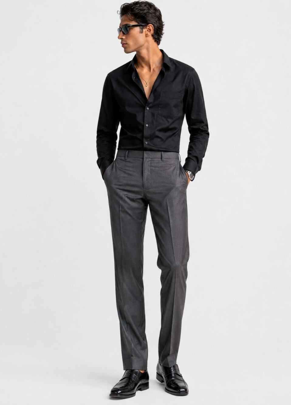 NWT Vintage Archive Dolce & Gabbana Gray Wool Blend Tailored Dress Slacks 29”